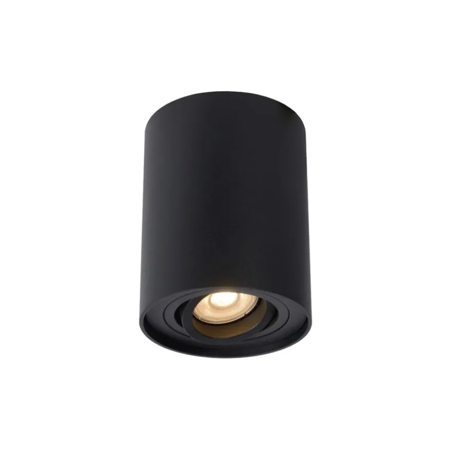 Lucide Plafondspot Tube Zwart - GU10 - Ø 10 cm