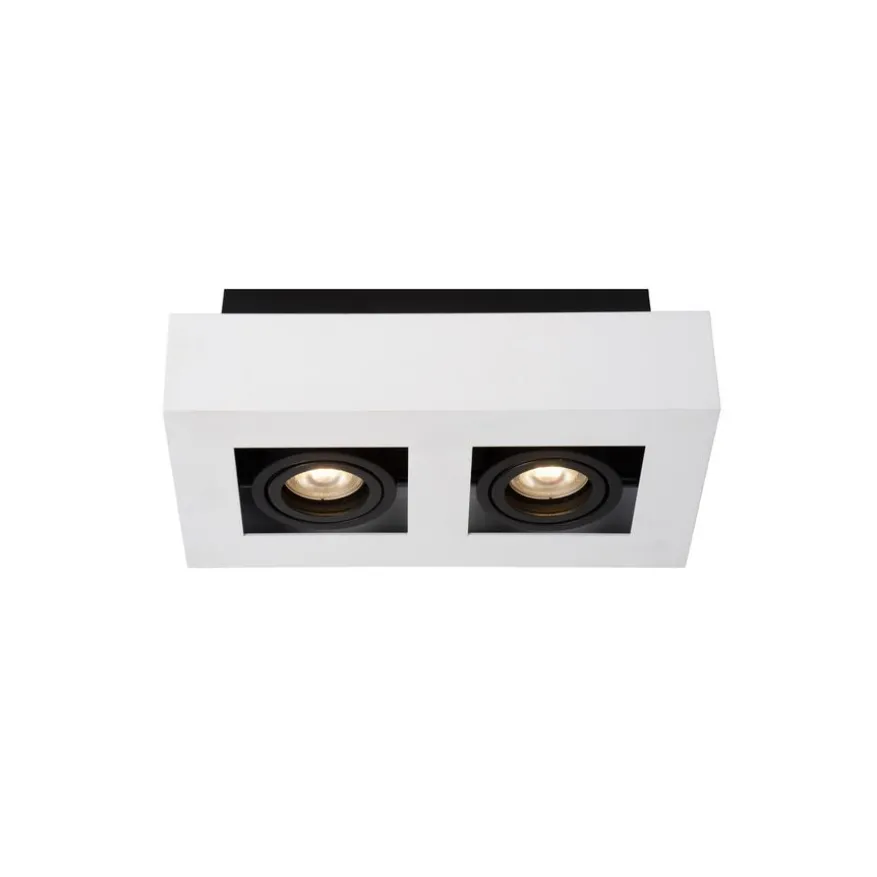 Lucide Plafondspot Xirax Wit - 2 x GU10 - 14x25 cm