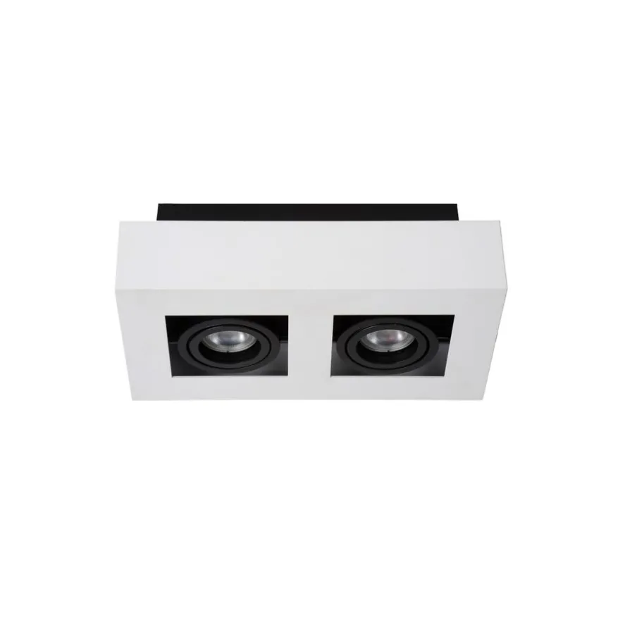 Lucide Plafondspot Xirax Wit - 2 x GU10 - 14x25 cm