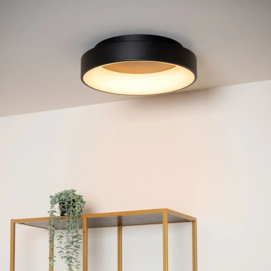 Lucide Plafonniere Mirage Zwart - LED - Ø 38 cm