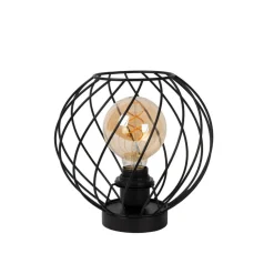 Lucide Tafellamp Danza Zwart - E27 - 23 cm hoog