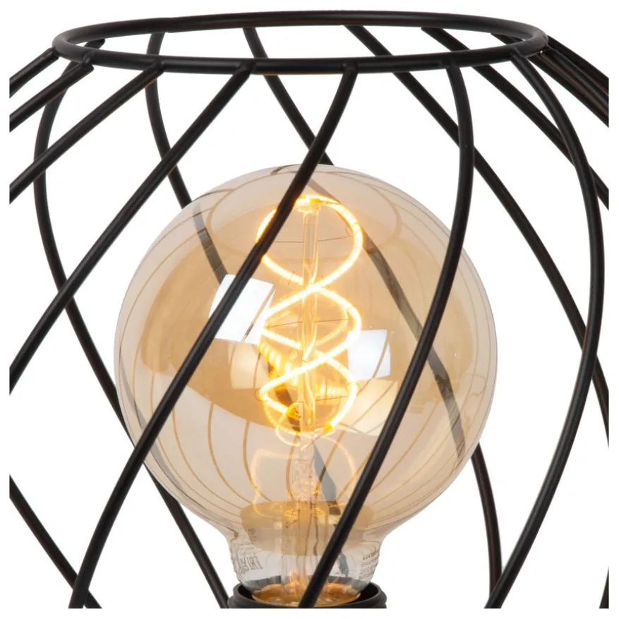 Lucide Tafellamp Danza Zwart - E27 - 23 cm hoog
