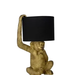 Lucide Tafellamp Extravaganza Chimp Goud - E14 - 45 cm hoog