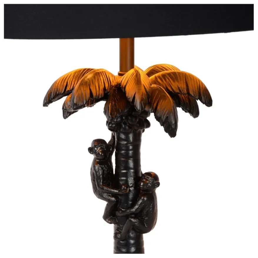 Lucide Tafellamp Extravaganza Coconut Zwart - E27 - 58 cm hoog