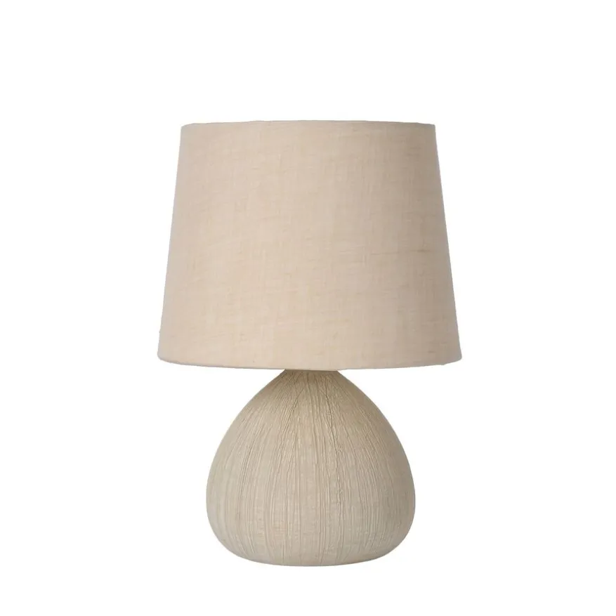 Lucide Tafellamp Ramzi Beige - E14 - 26 cm hoog