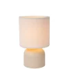Lucide Tafellamp Woolly Beige - E14 - 28 cm hoog