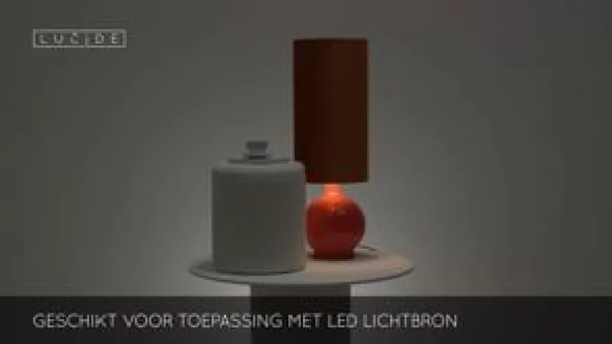 Lucide Vloerlamp Esterad Oranje - E27 - 100 cm hoog
