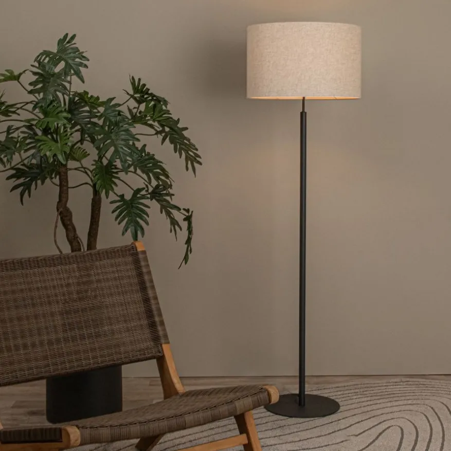 Lucide Vloerlamp Maya Beige - E27 - 150 cm hoog