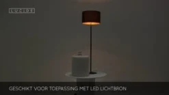 Lucide Vloerlamp Maya Zwart - E27 - 150 cm hoog