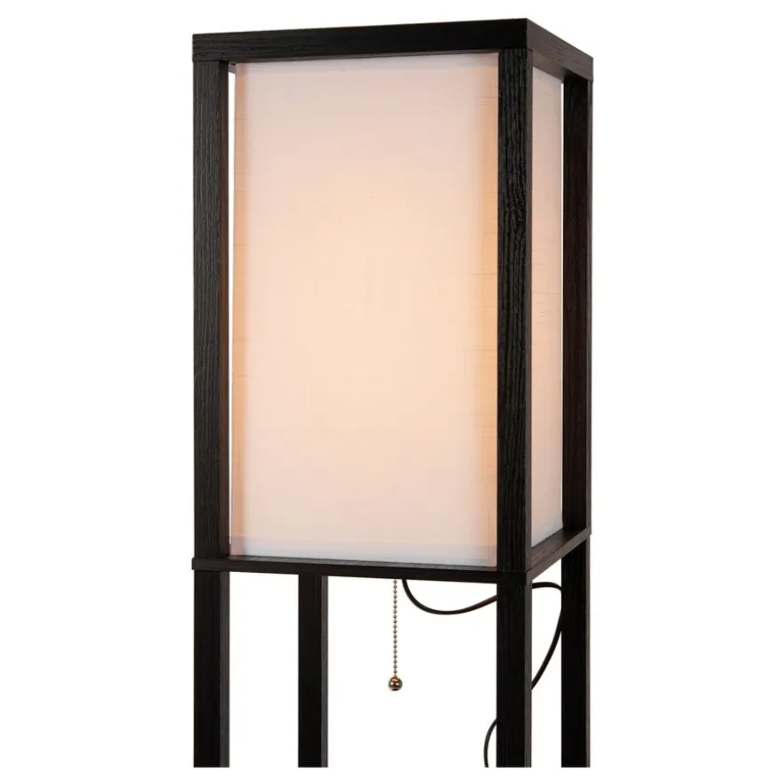 Lucide Vloerlamp Menno Zwart - E27 - 163 cm hoog