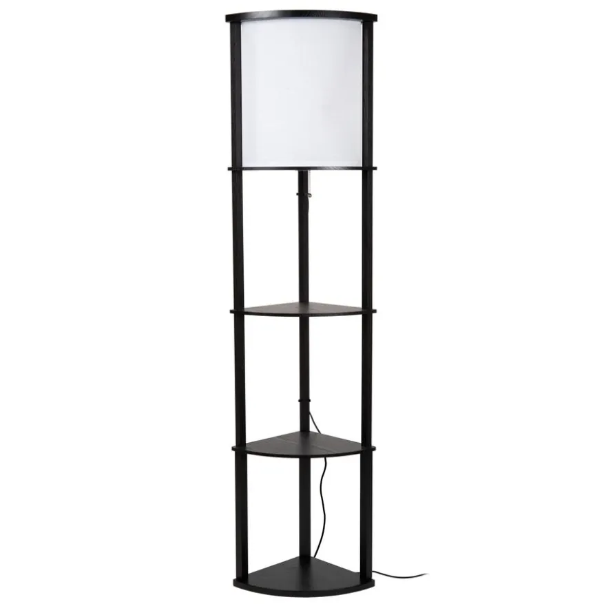 Lucide Vloerlamp Menno Zwart - E27 - 163 cm hoog