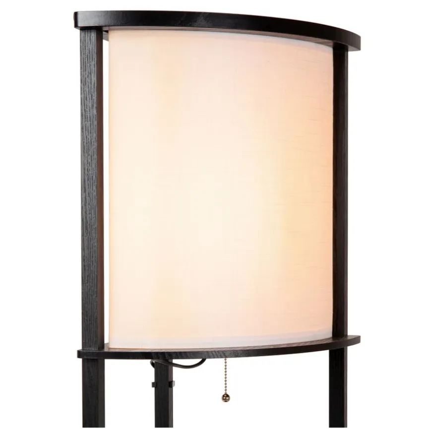 Lucide Vloerlamp Menno Zwart - E27 - 163 cm hoog