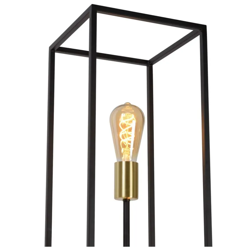 Lucide Vloerlamp Ruben Zwart - 3 x E27 - 120 cm hoog