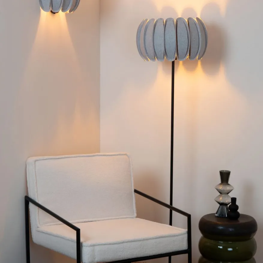 Lucide Vloerlamp Spencer Grijs - E27 - Ø 40 cm
