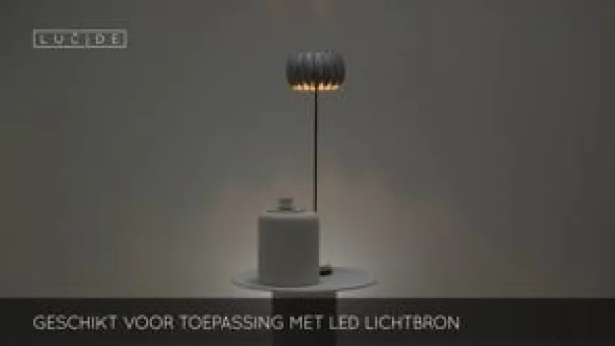 Lucide Vloerlamp Spencer Grijs - E27 - Ø 40 cm