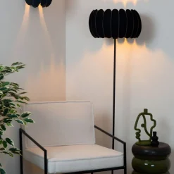 Lucide Vloerlamp Spencer Zwart - E27 - Ø 40 cm