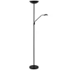 Lucide Vloerlamp Zenith Zwart - LED - 180 cm hoog