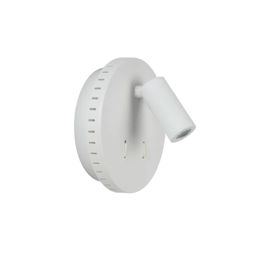 Lucide Wandlamp Bentjer Wit - LED - Ø 14 cm