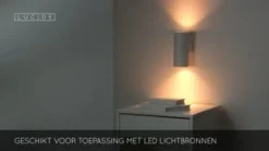 Lucide Wandlamp Bondi Wit - GU10 - 18 cm hoog