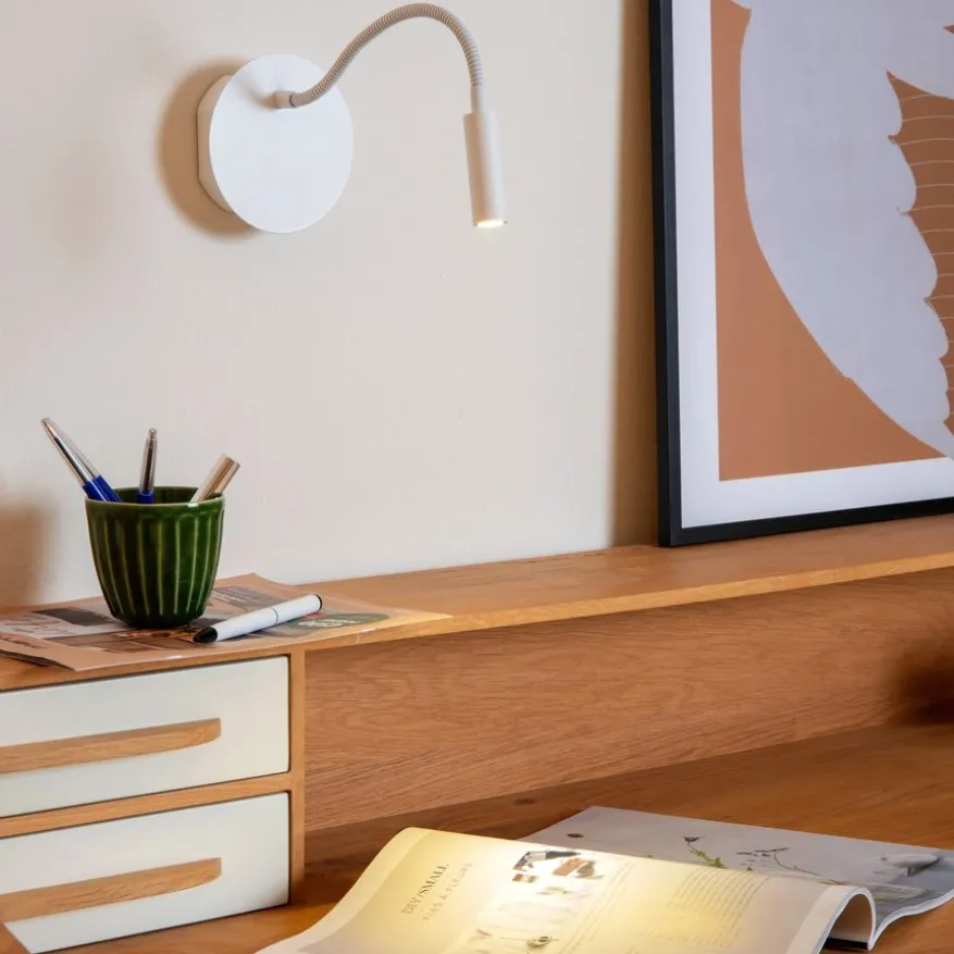 Lucide Wandlamp Jolijn Wit - LED - Ø 11 cm