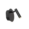 Lucide Wandlamp Jolijn Zwart - LED - Ø 11 cm