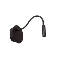 Lucide Wandlamp Jolijn Zwart - LED - Ø 11 cm