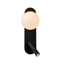 Lucide Wandlamp Kelly Zwart - LED - 32 cm hoog