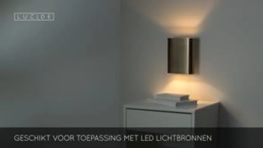 Lucide Wandlamp Ovalis Goud - 2 x E14 - 20 cm hoog