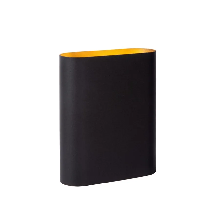 Lucide Wandlamp Ovalis Zwart - 2 x E14 - 20 cm hoog