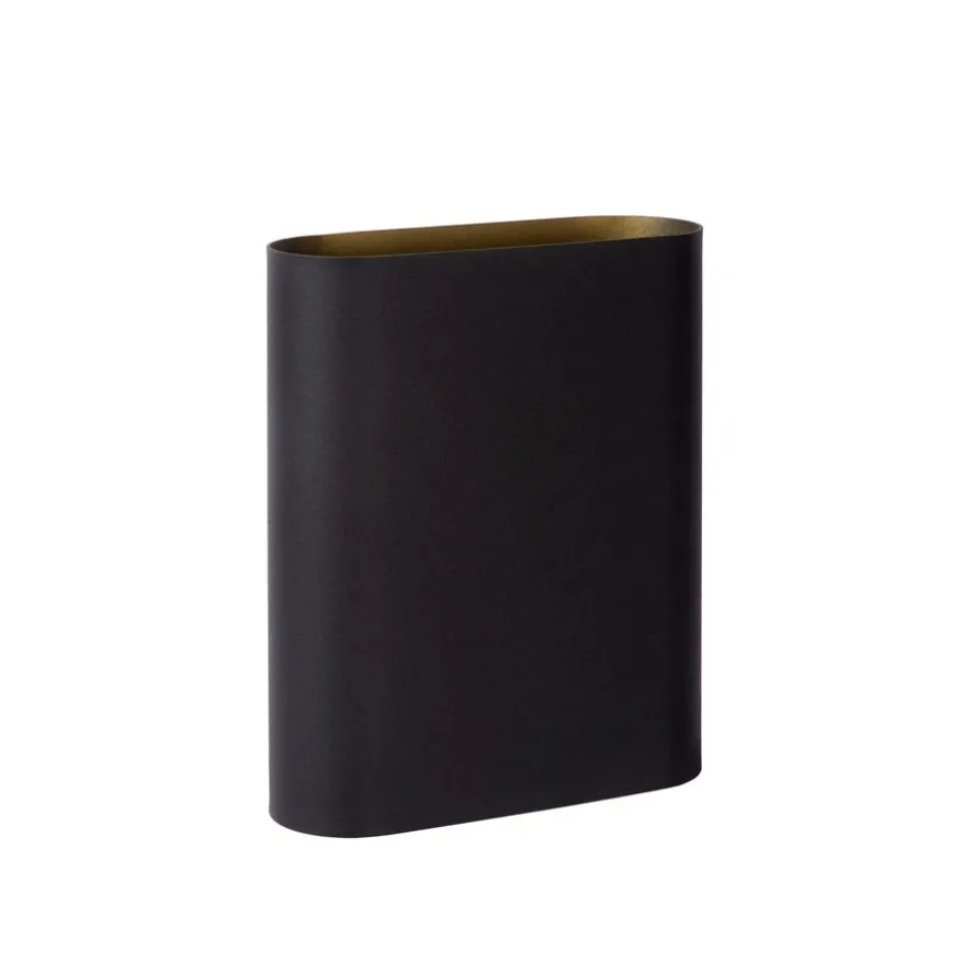 Lucide Wandlamp Ovalis Zwart - 2 x E14 - 20 cm hoog