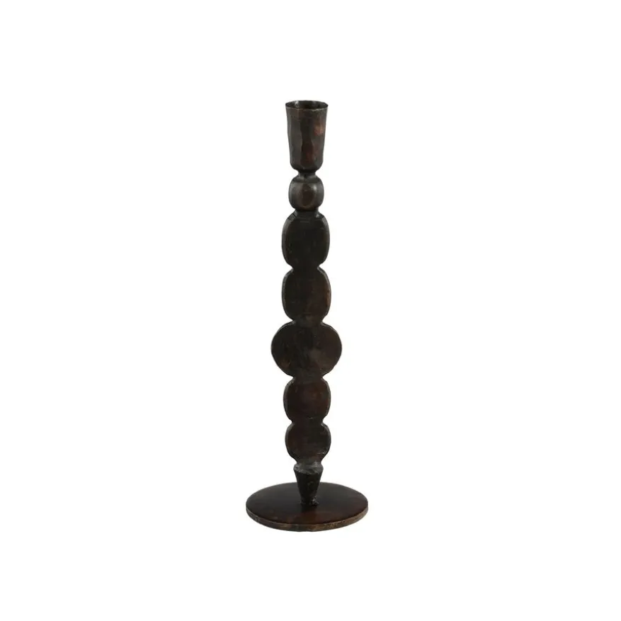 Mica Decorations Kandelaar Grillig Bruin - 30 cm hoog