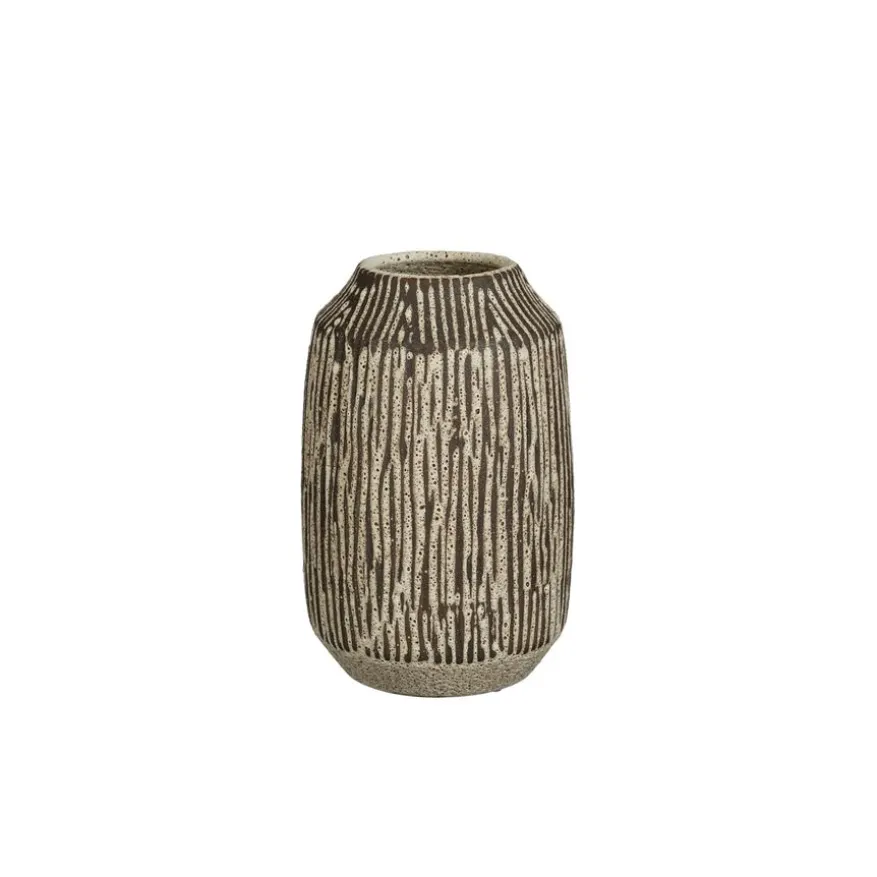 Mica Decorations Vaas Aruna Bruin - 33 cm hoog