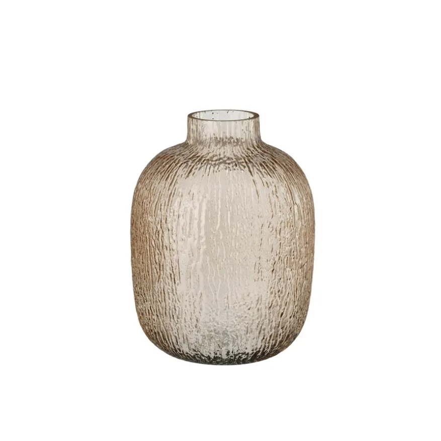 Mica Decorations Vaas Leco Bruin - 23 cm hoog