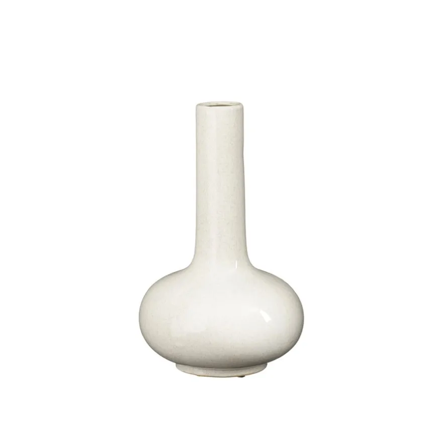 Mica Decorations Vaas Milly Wit - 39 cm hoog