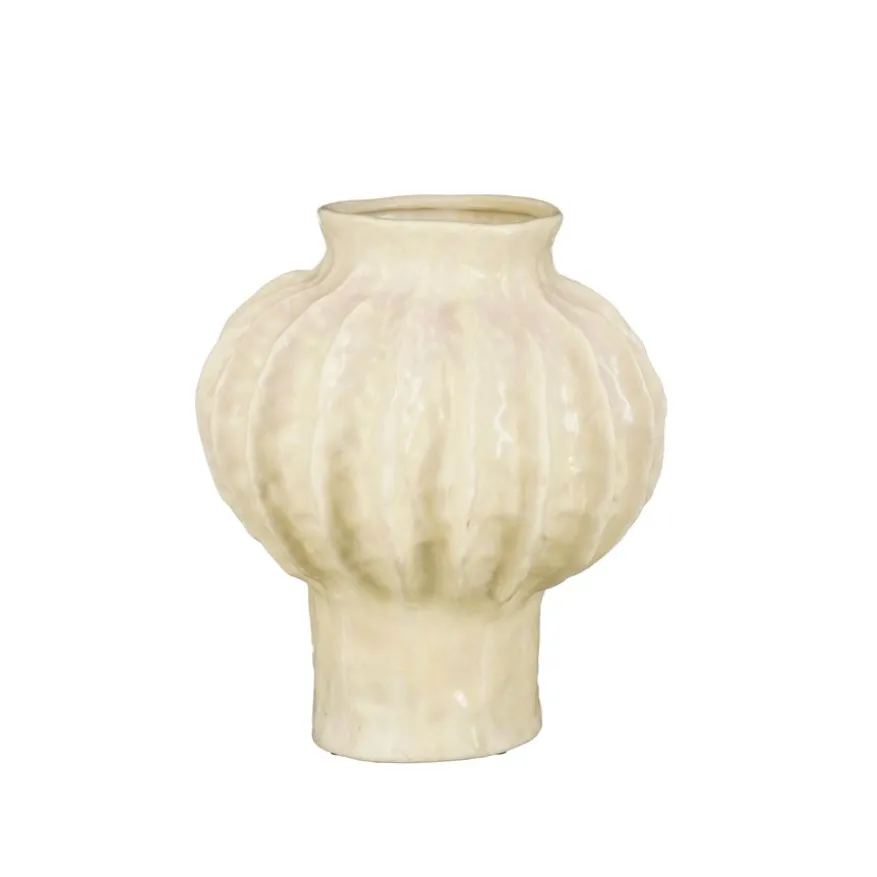 Mica Decorations Vaas Rune Crème - 29 cm hoog