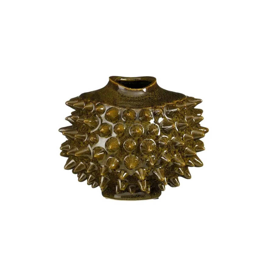 Mica Decorations Vaas Spike Groen - Ø 25 cm
