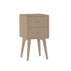 Nachtkastje Borba Taupe - 30x57x30 cm