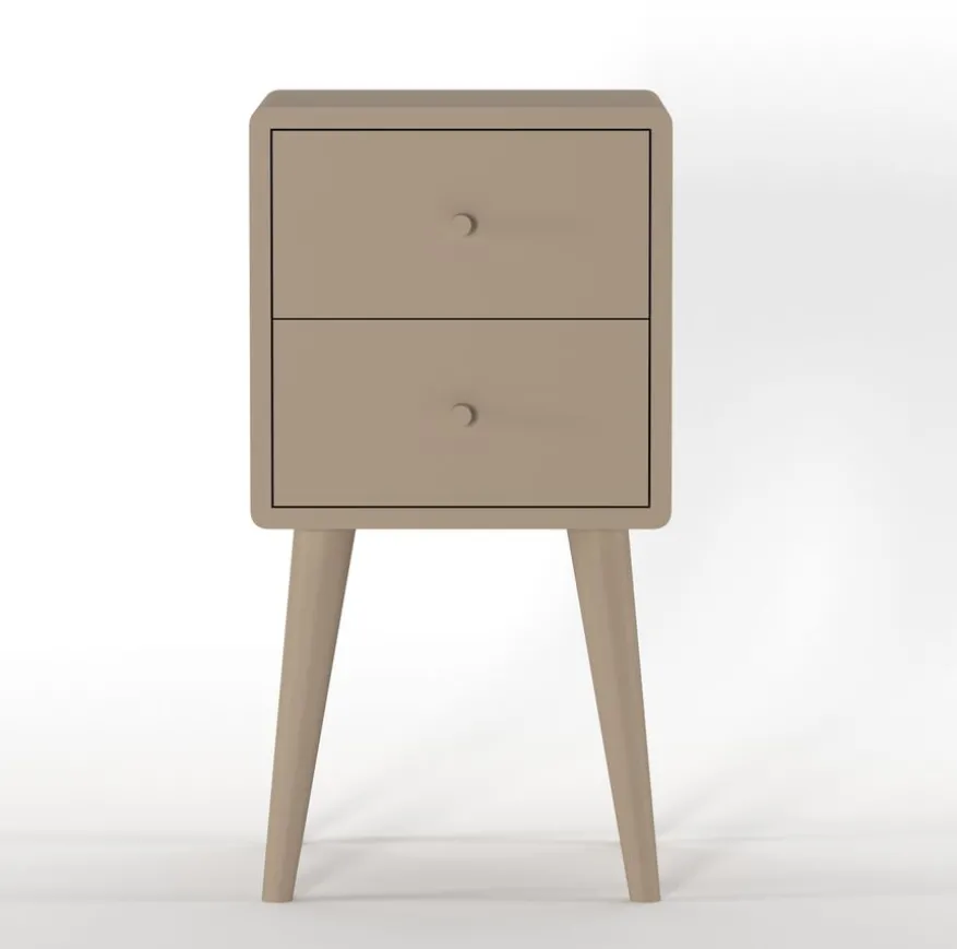 Nachtkastje Borba Taupe - 30x57x30 cm
