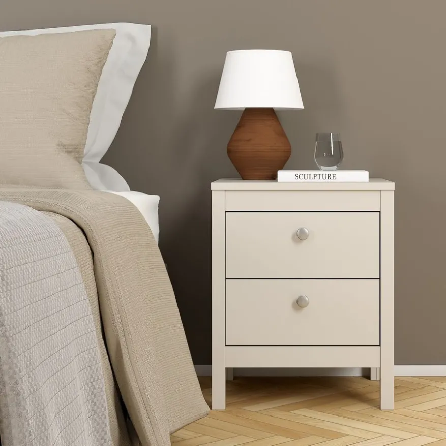 Nachtkastje Dallas Taupe - 44x55x39 cm