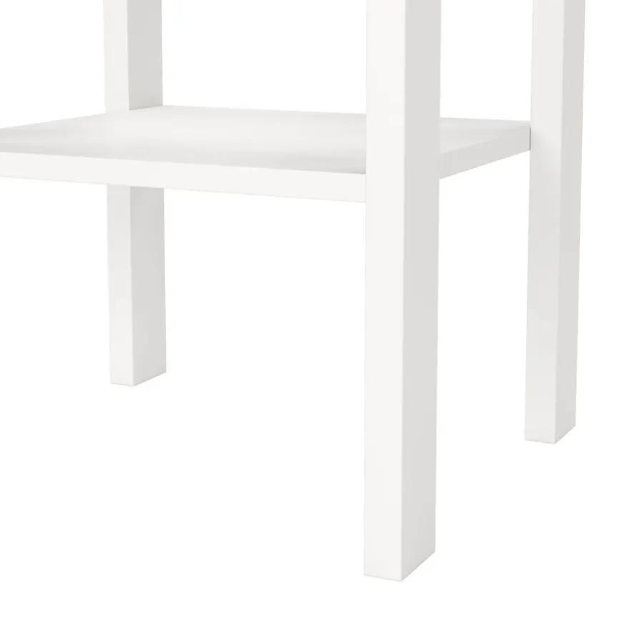 Nachtkastje Dallas Wit - 40x71x35 cm