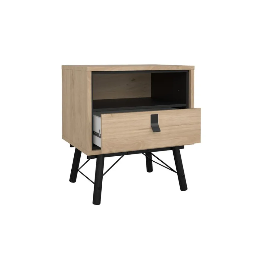 Nachtkastje Denver Eiken - 54x60x41 cm