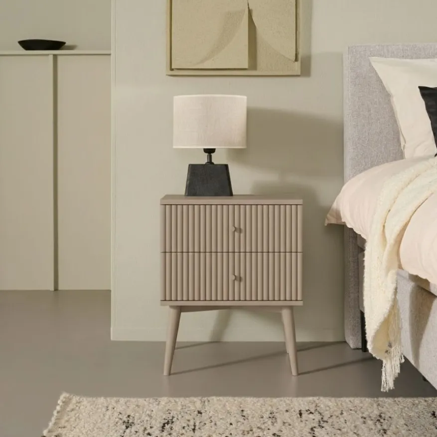 Nachtkastje Sem Taupe - 45x55x35 cm