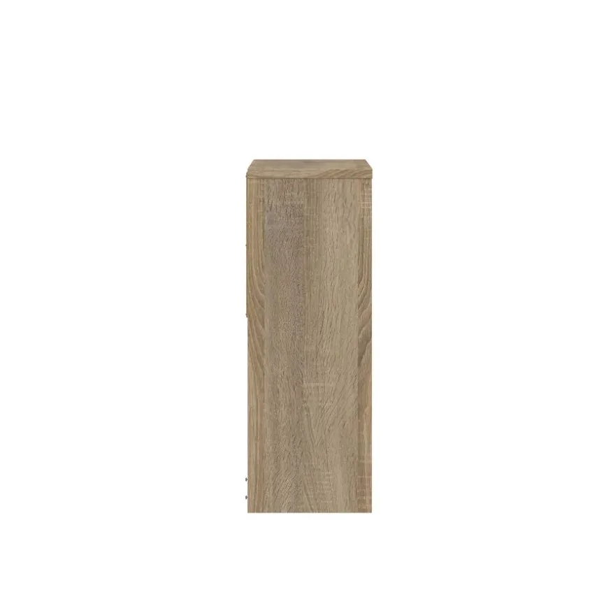 Opzetkast Boston Eiken / Zwart - 123x65x24 cm
