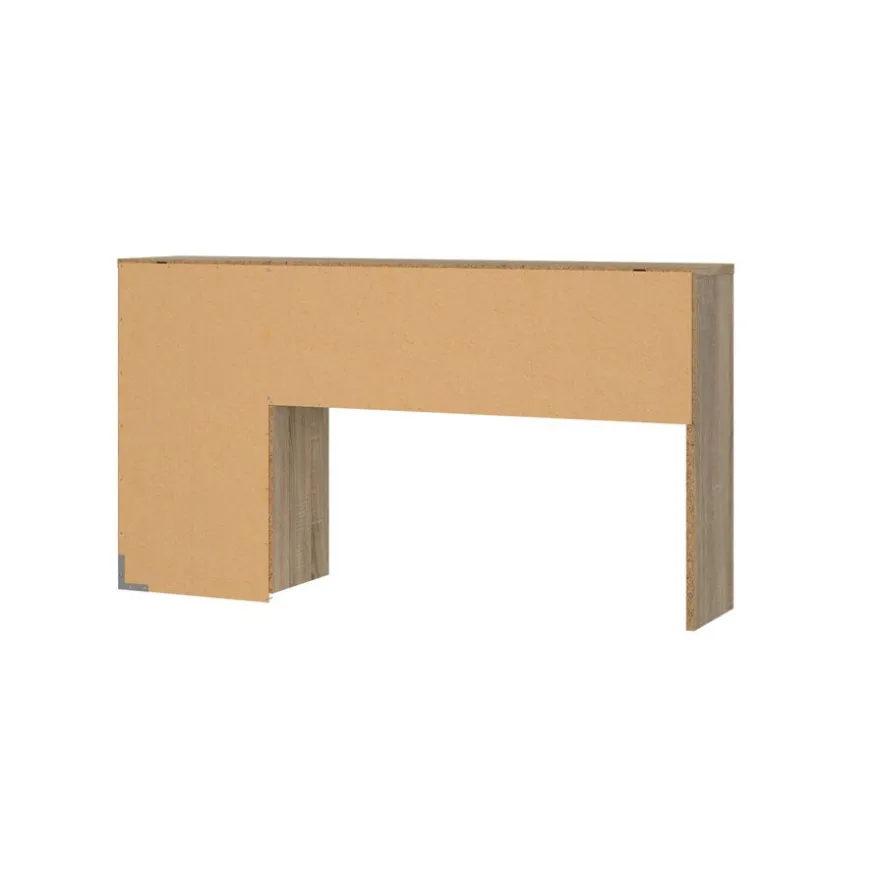 Opzetkast Boston Eiken / Zwart - 123x65x24 cm
