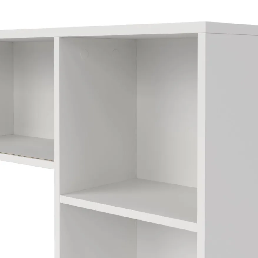 Opzetkast Boston Wit / Eiken - 123x65x24 cm