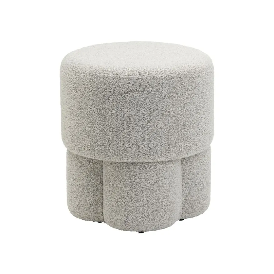 Poef Kevion Beige - Ø 40 cm