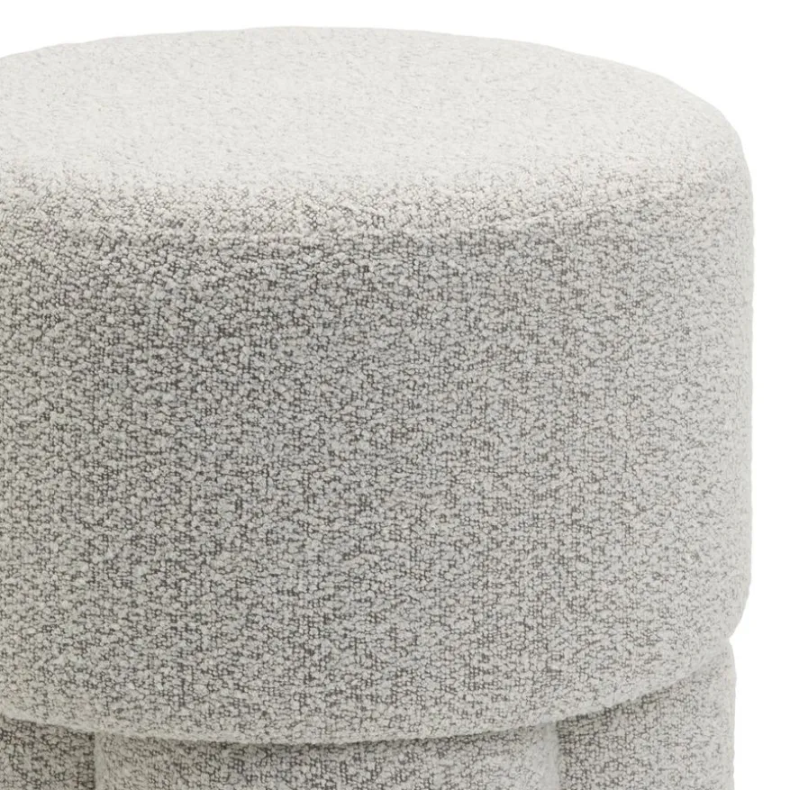 Poef Kevion Beige - Ø 40 cm