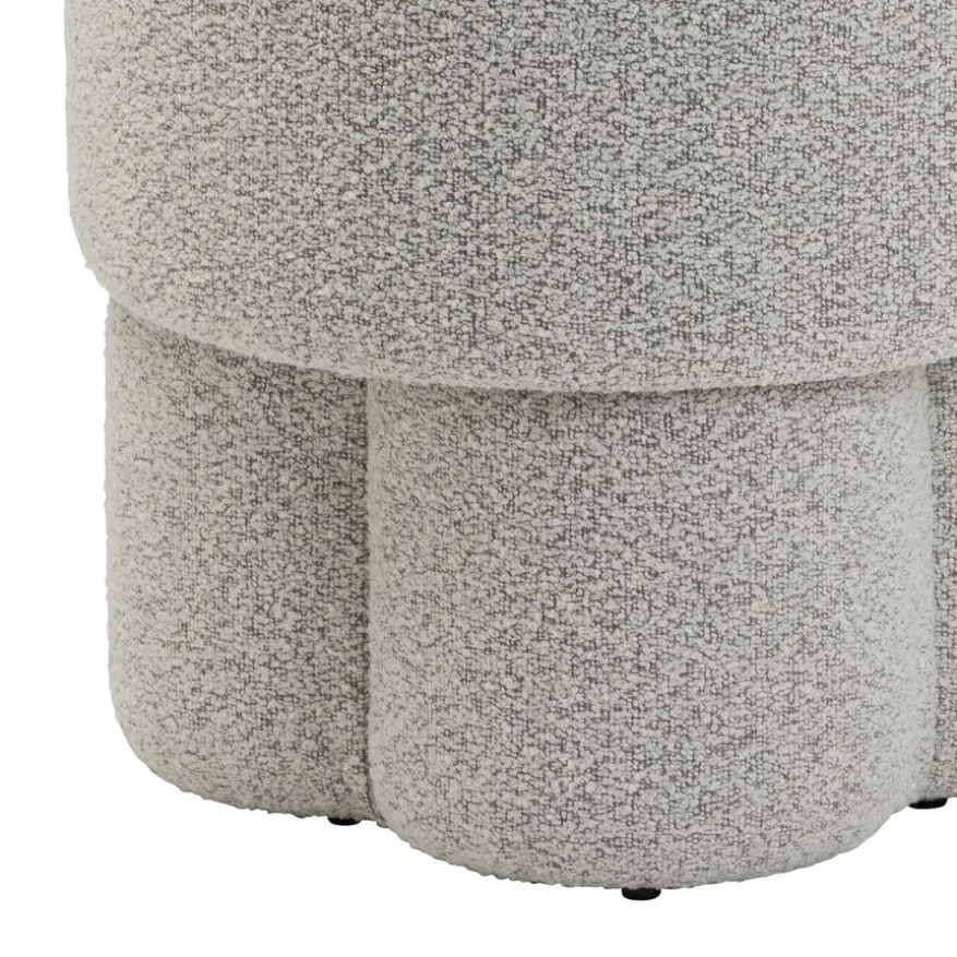Poef Kevion Beige - Ø 40 cm