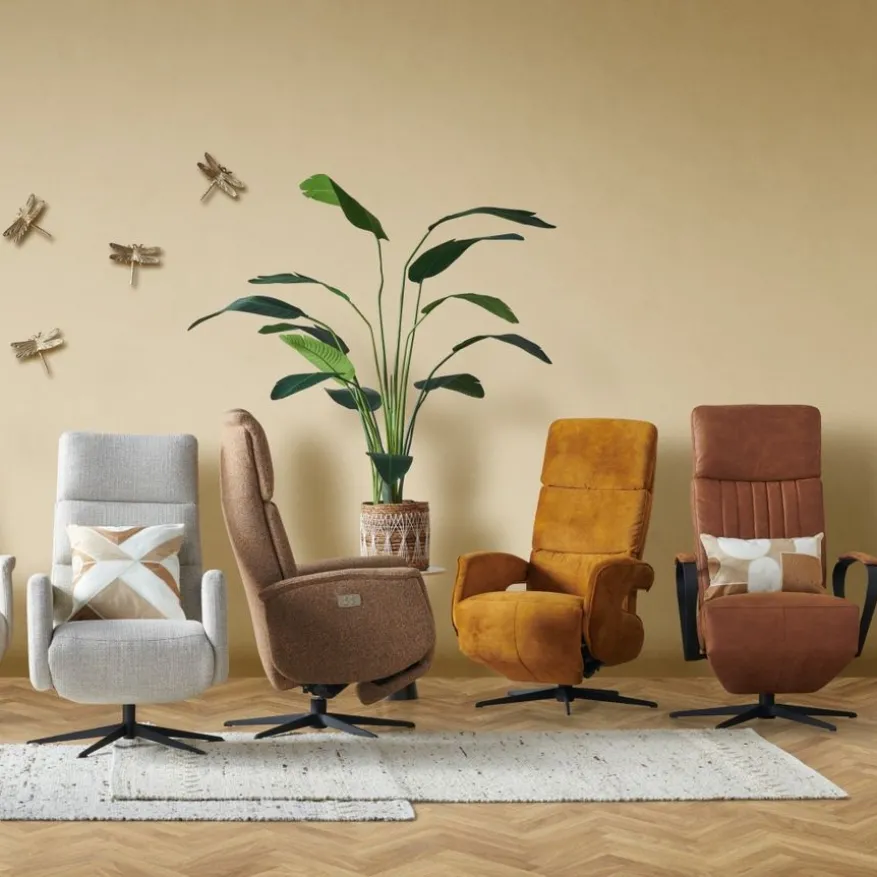 Relaxfauteuil Aalden B Medium Bruin