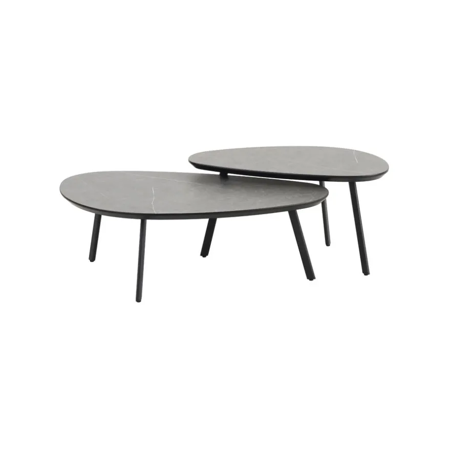 Salontafel Aarhus Grijs - set 2 stuks